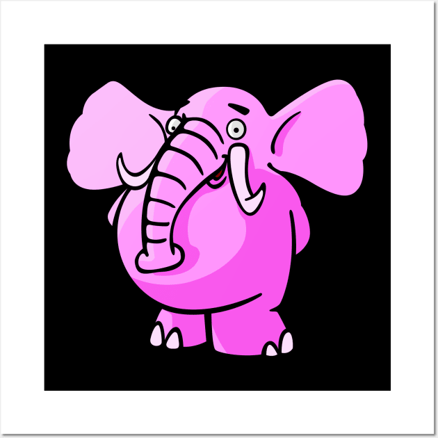 Pink elephant Wall Art by JORDYGRAPH